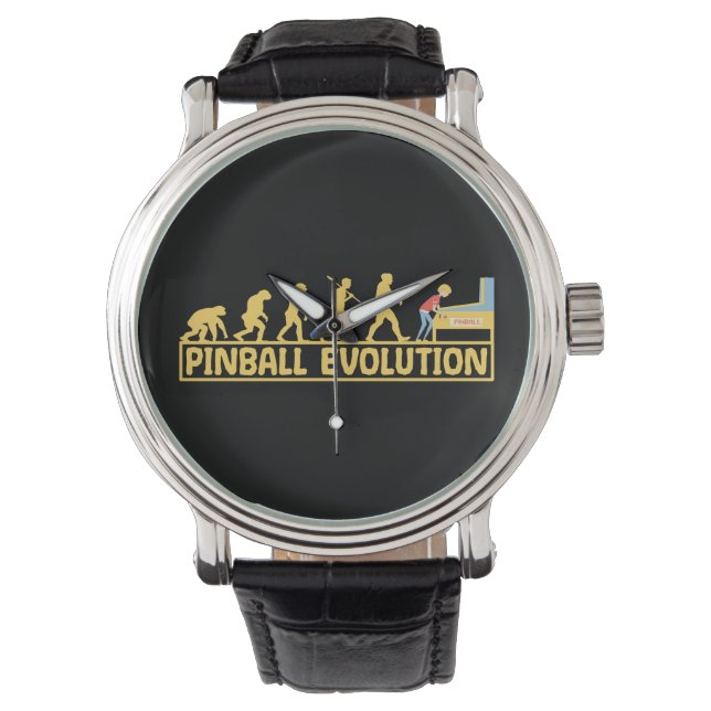 Reloj De Pulsera Pinball machine Arcade Evolution Retro Funny (Anverso)