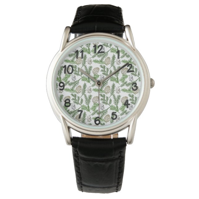 Reloj De Pulsera Pine Branches (Anverso)