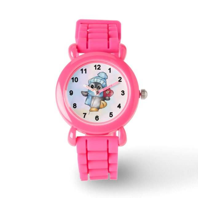 Reloj De Pulsera pinguin mit Herz (Anverso)