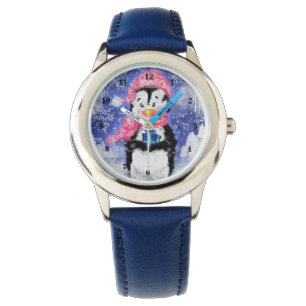 Reloj De Pulsera Pingüino con Navidades de regalo