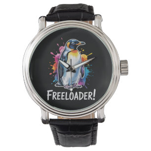 Reloj De Pulsera Pinguino Gorrón Resistir Política
