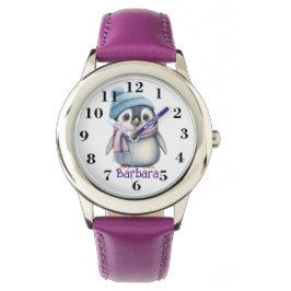 Reloj De Pulsera Pingüino monogramado