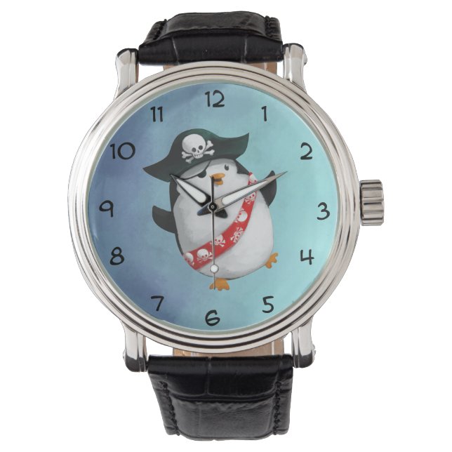 Reloj De Pulsera Pingüino pirata (Anverso)
