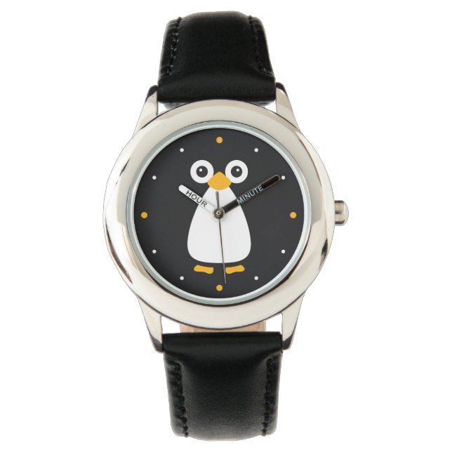 Reloj De Pulsera Pingüino vectorial (Anverso)