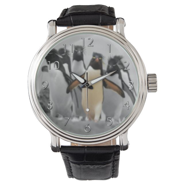Reloj De Pulsera Pingüinos de Rockhopper (Anverso)
