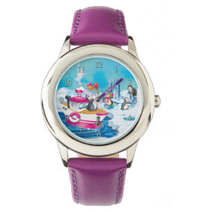 Reloj De Pulsera pingüinos en la Antártida