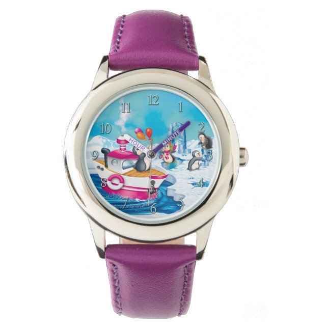 Reloj De Pulsera pingüinos en la Antártida (Anverso)