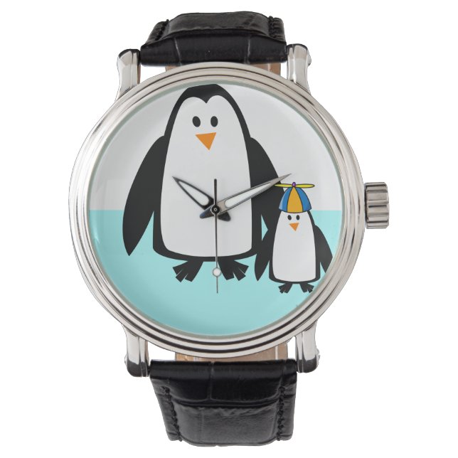 Reloj De Pulsera Pingüinos, naturaleza, animales (Anverso)