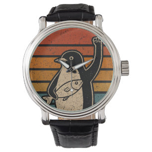 Reloj De Pulsera Pingüinos resistentes protestan contra aranceles