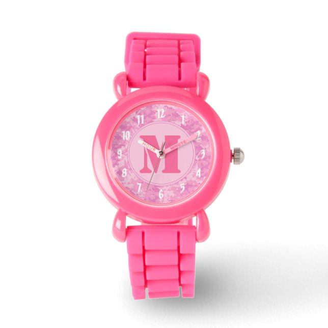 Reloj De Pulsera Pink ACU Camo Camouflage Girly Digital Watch (Anverso)