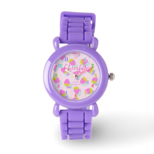 Reloj De Pulsera Pink de fresa