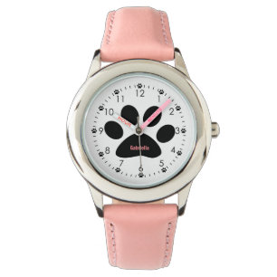 Reloj De Pulsera Pink Dog Paw