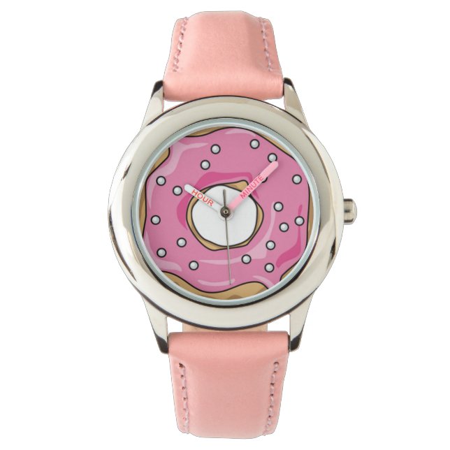 Reloj De Pulsera Pink Doughnut (Anverso)