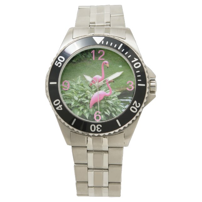 Reloj De Pulsera PINK FLAMINGOS watch (Anverso)