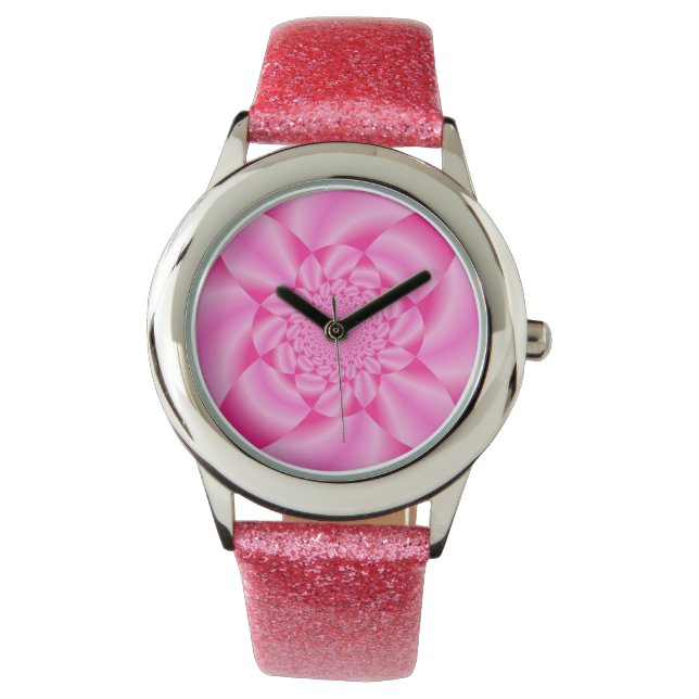 Reloj De Pulsera Pink Leaf Petal (Anverso)
