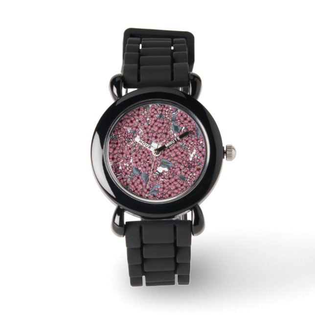 Reloj De Pulsera Pink Lilac Garden (Anverso)