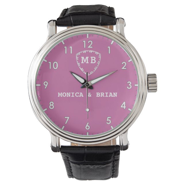 Reloj De Pulsera Pink Monogram (Anverso)
