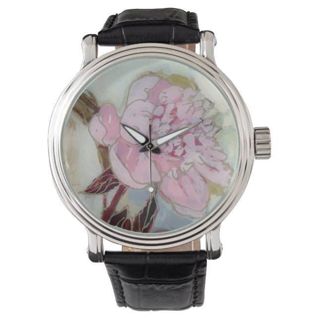 Reloj De Pulsera Pink Peony Blossom (Anverso)