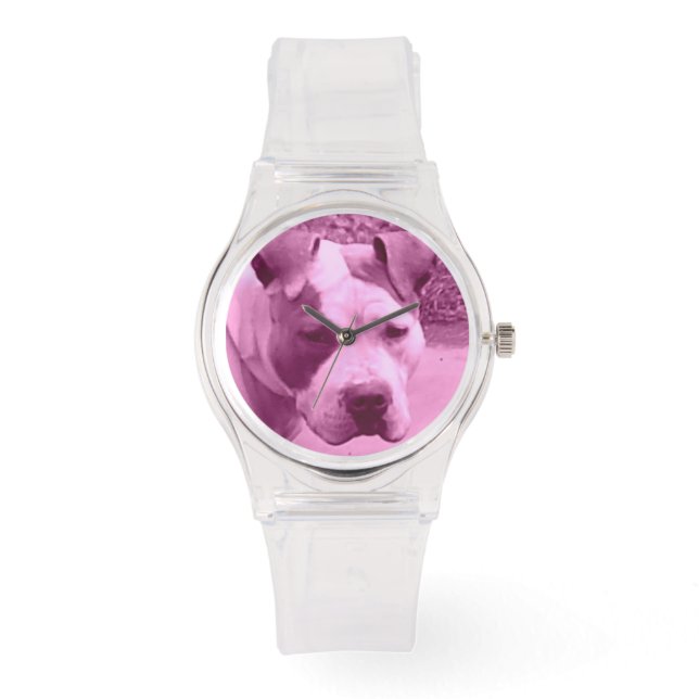 Reloj De Pulsera Pink Pit Bull Watch (Anverso)