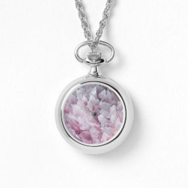 Reloj De Pulsera Pink Quartz Mind Body Spirit Energy Watch
