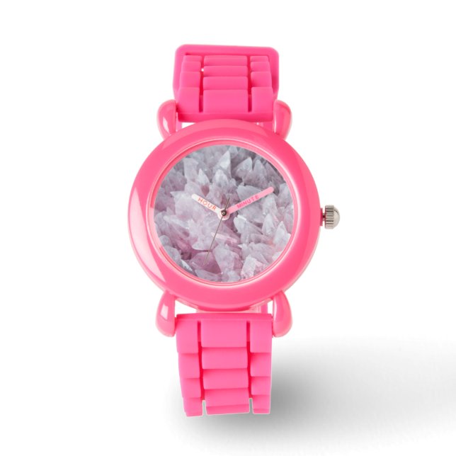 Reloj De Pulsera Pink Quartz Mind Body Spirit Energy Watch (Anverso)