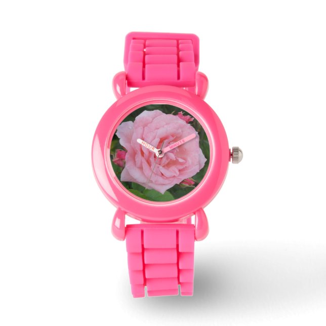 Reloj De Pulsera Pink Rose Sparkle Watch (Anverso)