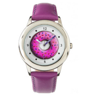 Reloj De Pulsera Pinky Donut con rociadores coloridos + tus ideas