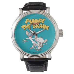 Reloj De Pulsera Pinky y el cerebro Mostrar logotipo