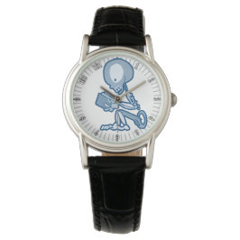 Reloj De Pulsera Pins y agujas Pete Skeleton con libro