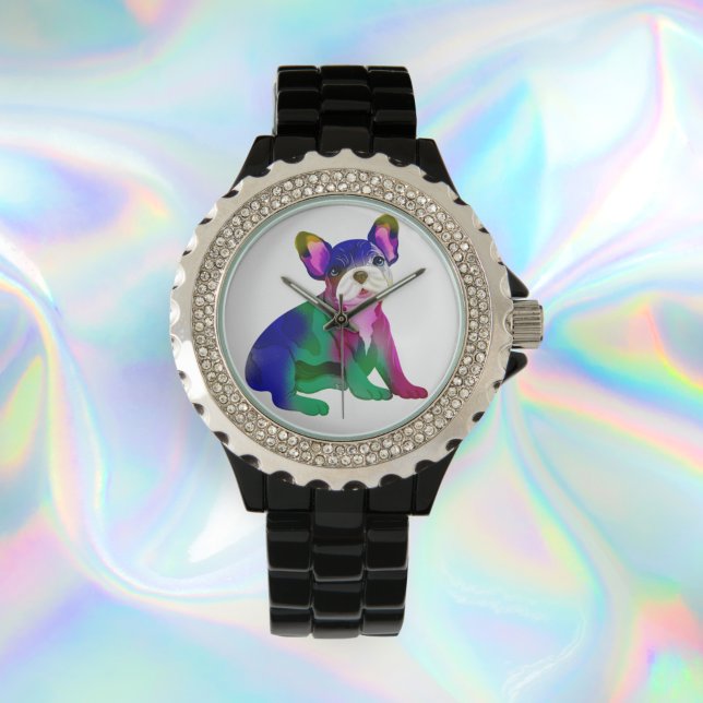Reloj De Pulsera Pintado de aerosol de Bulldog francés de Guay (Subido por el creador)