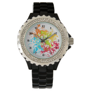 Reloj De Pulsera Pintar patrones en blanco