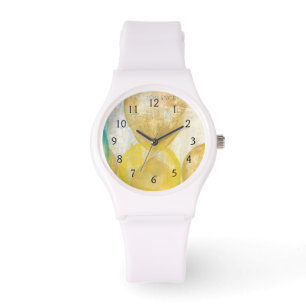 Reloj De Pulsera Pintura abstracta moderna en papel de periódico