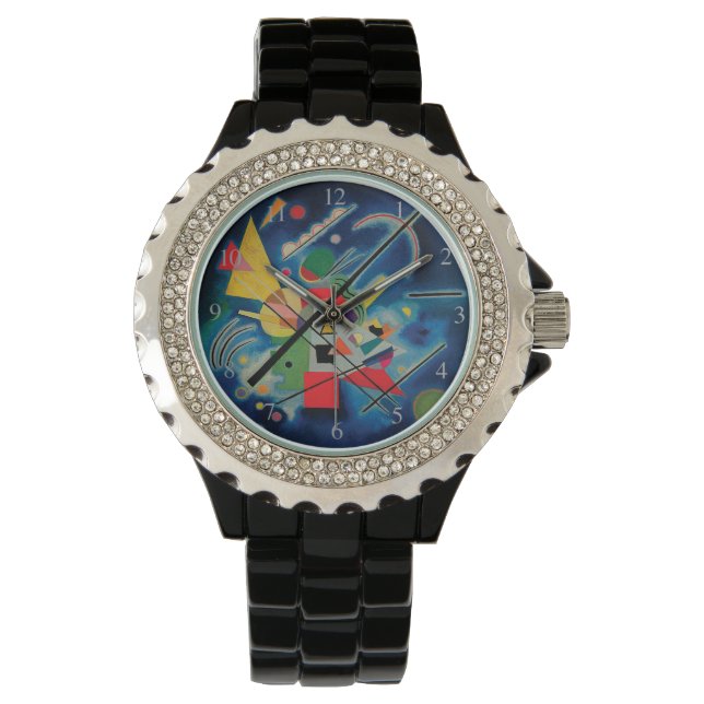 Reloj De Pulsera Pintura azul de Wassily Kandinsky (Anverso)