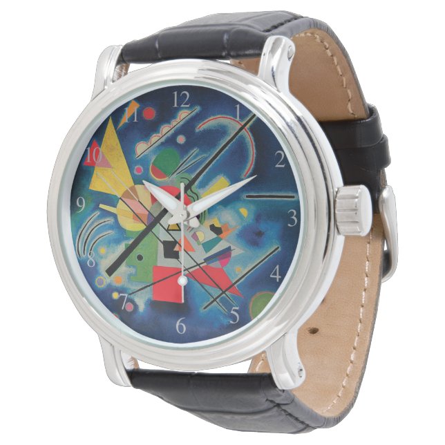Reloj De Pulsera Pintura azul de Wassily Kandinsky (Angular)