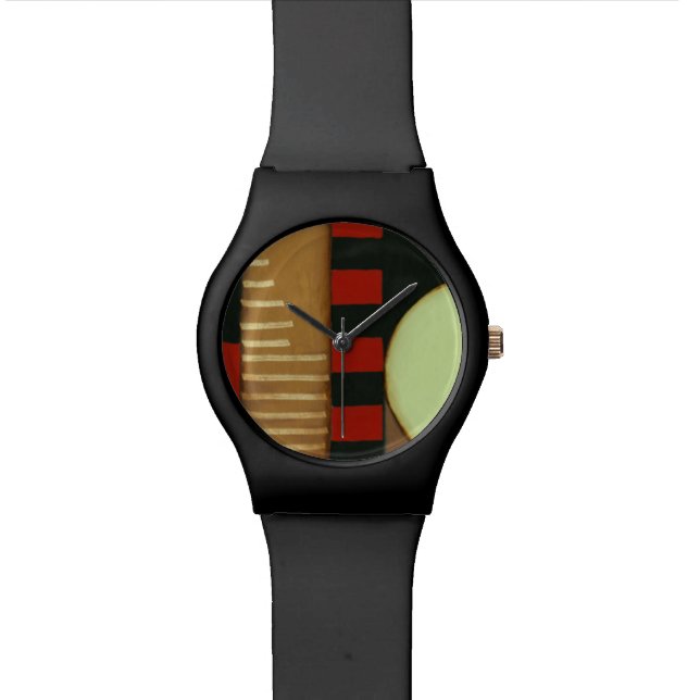 Reloj De Pulsera Pintura con paneles de estilo Loft contemporáneo (De cerca)