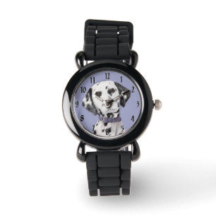 Reloj De Pulsera Pintura dálmata - Arte de perro original