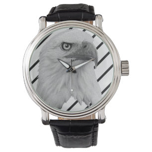 Reloj De Pulsera Pintura de aceite de águila calva,