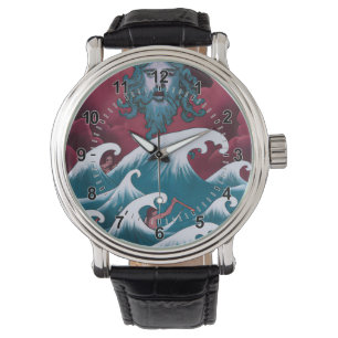 Reloj De Pulsera Pintura de aceite de Crimson Neptune