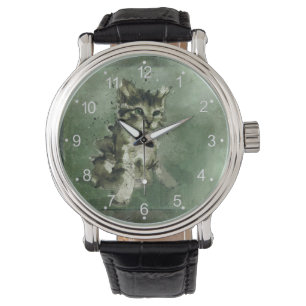Reloj De Pulsera Pintura de acuarela de gato