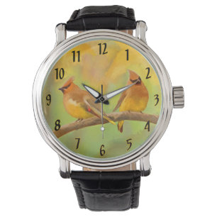 Reloj De Pulsera Pintura de amena de cedro - Arte original adorable