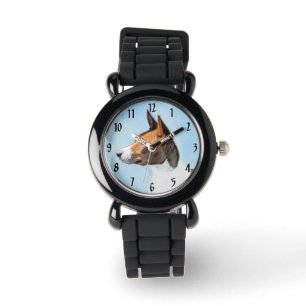 Reloj De Pulsera Pintura de Basenji - Arte Original Lindo