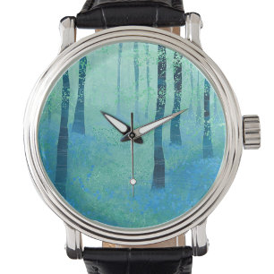 Reloj De Pulsera Pintura de Bluebell Woods
