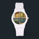 Reloj De Pulsera Pintura de cuatro paneles de Jennifer Goldberger<br><div class="desc">Regale cuatro pinturas en una con esta obra de Jennifer Goldberger. Este cuadro enlosado desprende calidez gracias a los colores utilizados y a la sencillez de los sutiles cambios. ¡Una gran pieza para colgar en tu pared!</div>