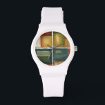 Reloj De Pulsera Pintura de cuatro paneles de Jennifer Goldberger<br><div class="desc">Regale cuatro pinturas en una con esta obra de Jennifer Goldberger. Este cuadro enlosado desprende calidez gracias a los colores utilizados y a la sencillez de los sutiles cambios. ¡Una gran pieza para colgar en tu pared!</div>