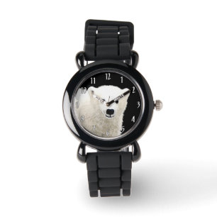Reloj De Pulsera Pintura de cubo de oso polar - Arte original de vi