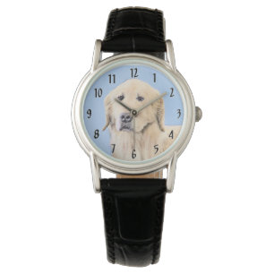 Reloj De Pulsera Pintura de Golden Retriever - Cute original Dog Ar