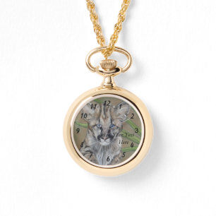 Reloj De Pulsera pintura de la fauna del gatito del puma del gato