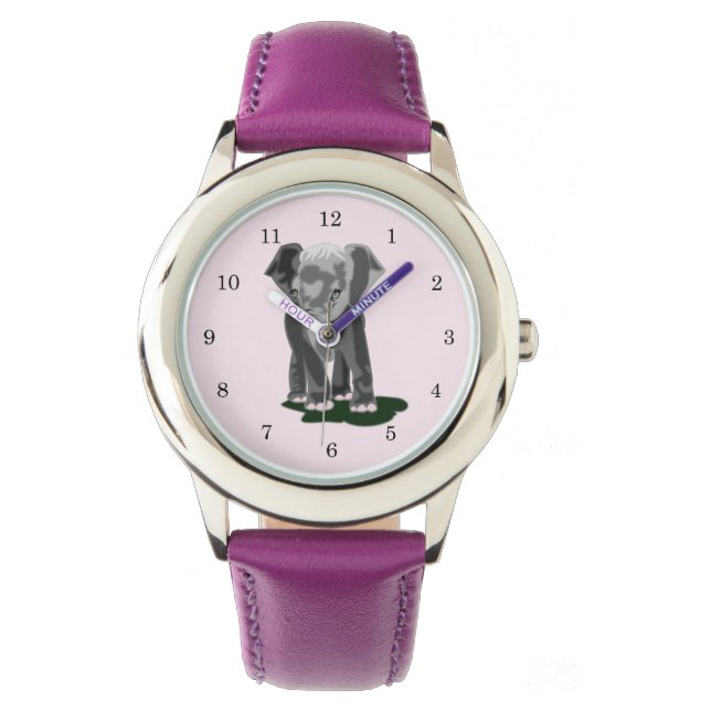 Reloj De Pulsera Pintura de Little Elephant Watch (Anverso)