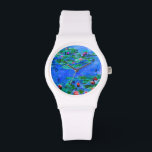 Reloj De Pulsera Pintura de Monet: Water Lilies, obra de arte roja<br><div class="desc">Pintura de Monet - Lilies de agua, reloj de pulsera de obra de arte rojo. VIRGINIA5050, productos y regalos diseñados por un personalizado en www.zazzle.com/virginia5050*, PAUL KLEE GIFT SHOP en www.zazzle.com/paulkleegiftshop*, GIFTS INTERNACIONALES en zazzle.com/InternationalGifts, RETIREMENT GIFT STORE at・, BIRIRTHDAY STORE STORE en SWIFT STORE, I LOVE GIFT STORE en IFT...</div>