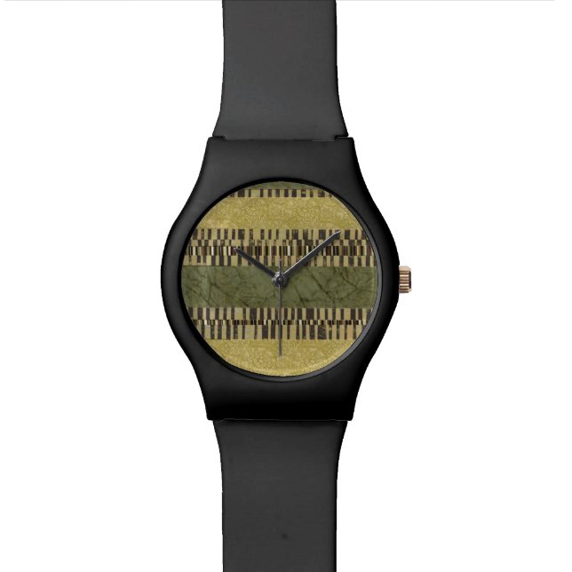 Reloj De Pulsera Pintura de panel con múltiples patrones (De cerca)